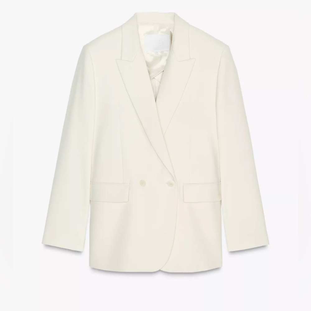 Nwt- zara- ZW COLLECTION DOUBLE BREASTED JACKET-Small